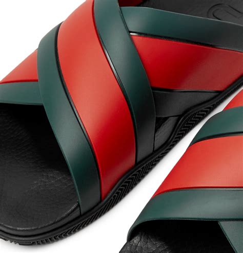 gucci stripe slides